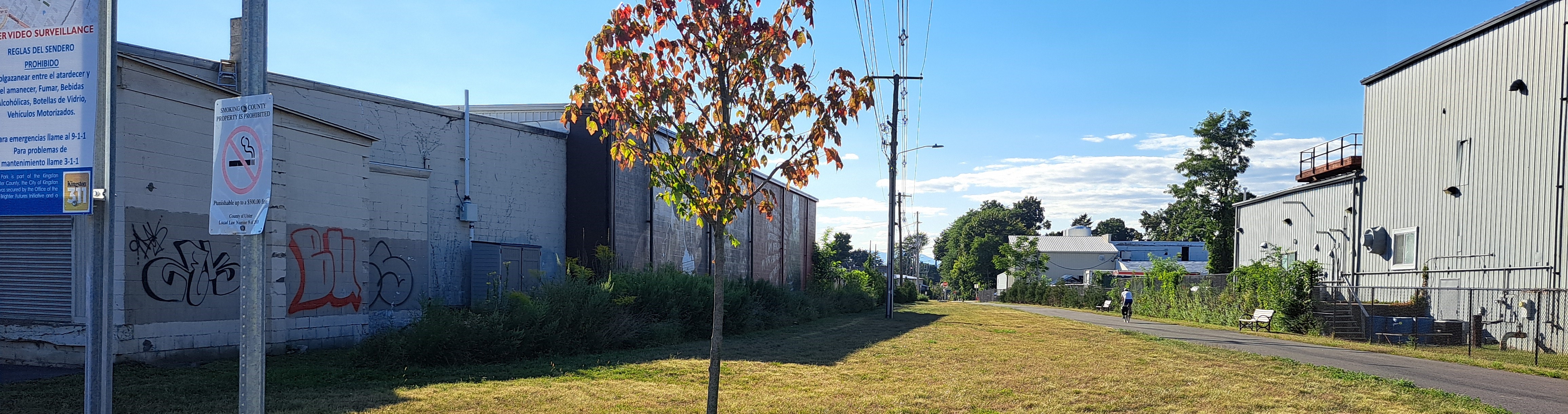 Midtown Linear Park as seen from Cornell Street